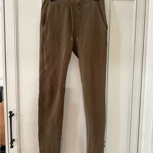 American Tall microsanded French terry sweatpants small tall army brush color